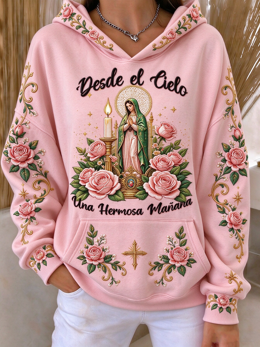 Fiesta de las mujeres de Nuestra Señora de Guadalupe arte Impreso Sudaderas