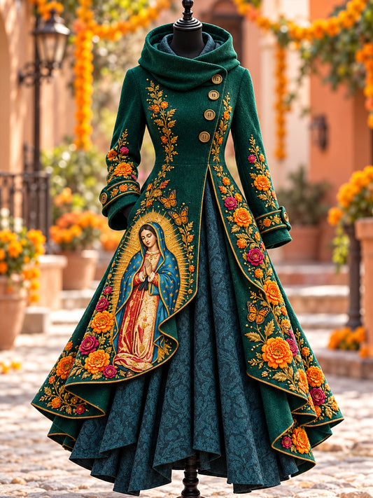 Vestido de Día de Muertos mexicano para mujer