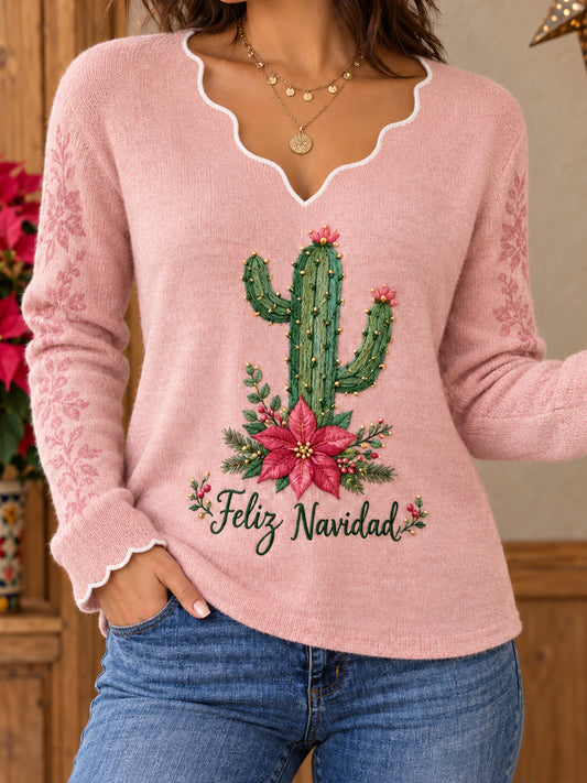 Tops estampados de mujer Mexico Christmas Feliz Navidad