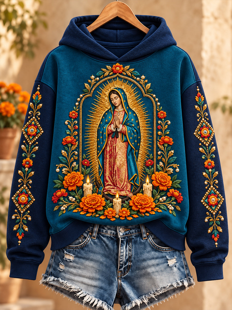 Sudadera de la Fiesta de Nuestra Señora de Guadalupe para mujer, México