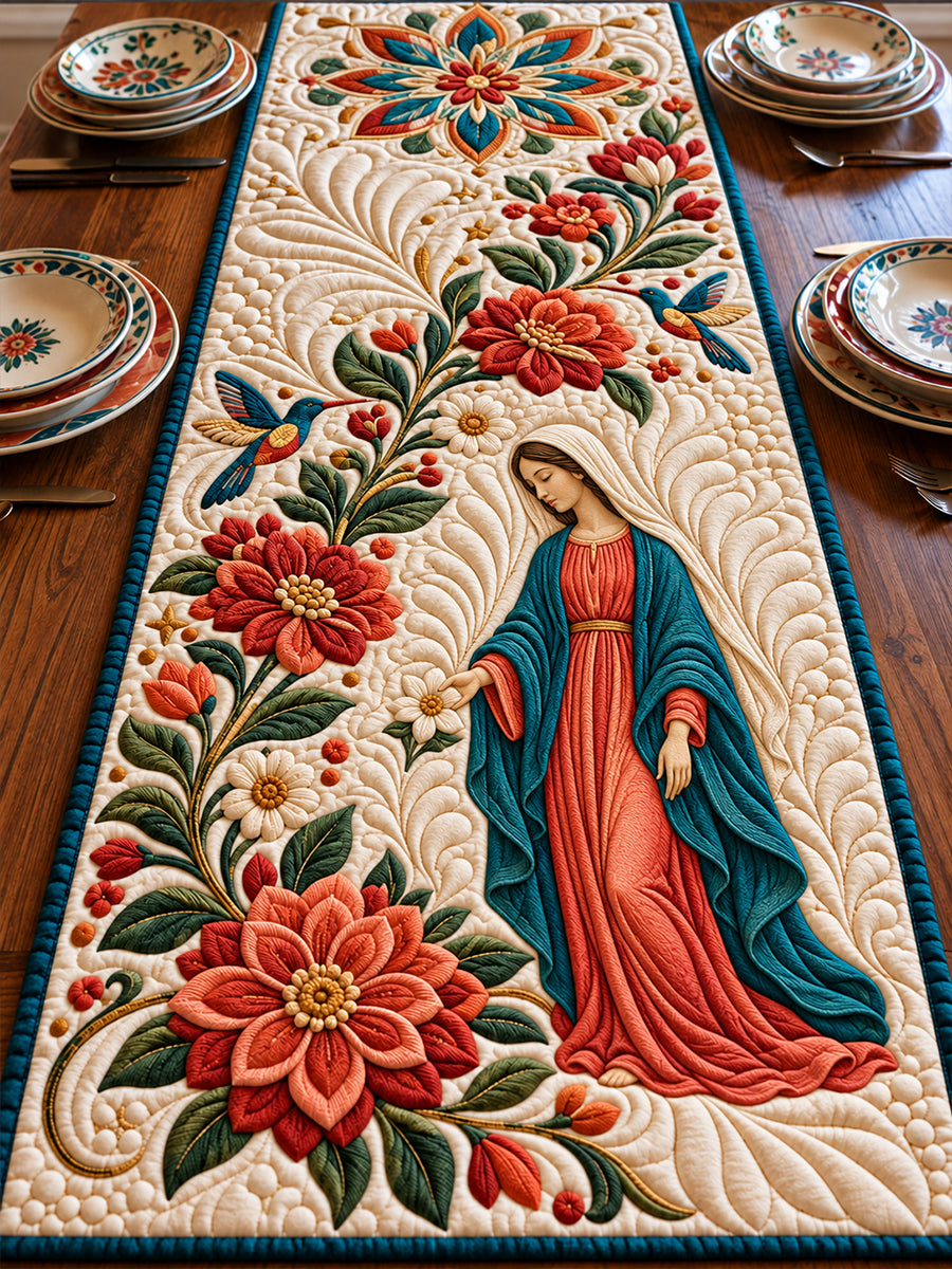 Fiesta de Nuestra Señora de Guadalupe México Arte Impreso Manta Acolchada