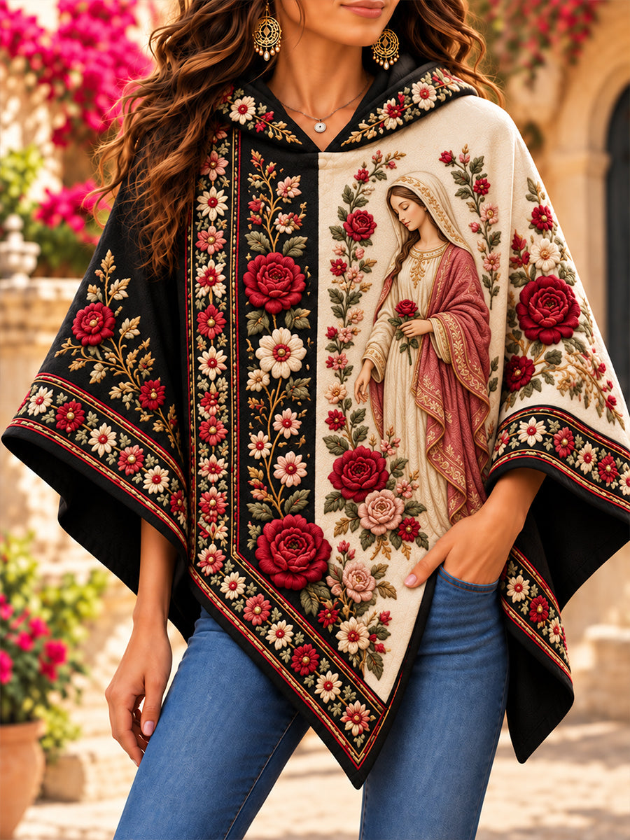 Suéter con capucha de la Fiesta de Nuestra Señora de Guadalupe para mujer, México